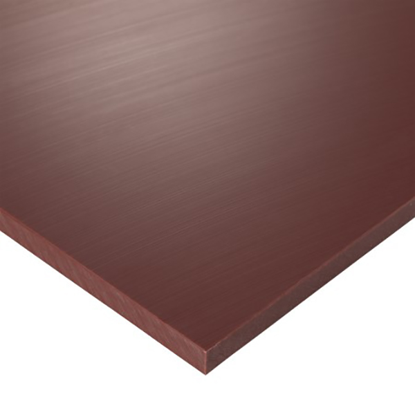 PE500 Plastic Sheet Burgundy 15mm Thick