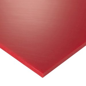 PE500 Plastic Sheet Red 12mm Thick